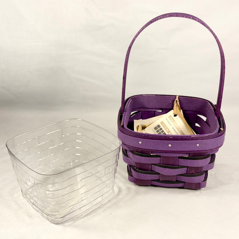 Longaberger 2014 Scardy Treats Purple Basket Halloween New w/ Tags Scaredy